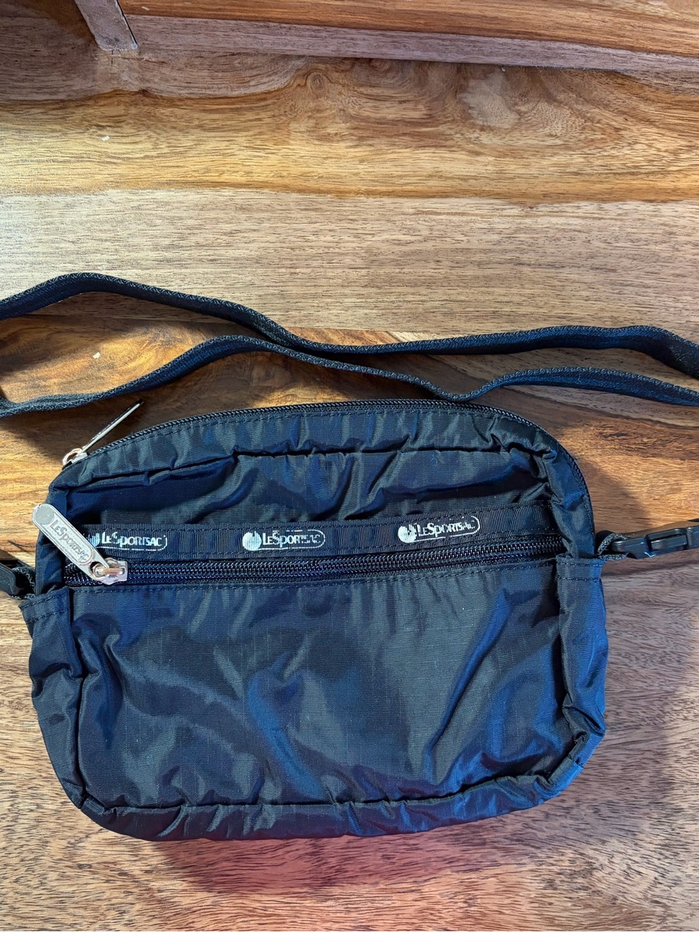 LeSportsac Black Nylon Crossbody Belt Bag